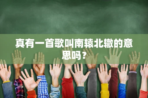 真有一首歌叫南辕北辙的意思吗？