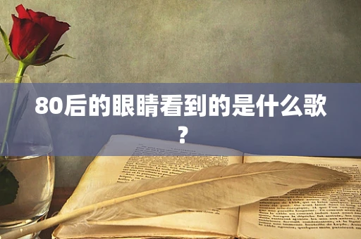 80后的眼睛看到的是什么歌？