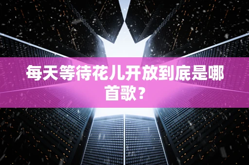 每天等待花儿开放到底是哪首歌？