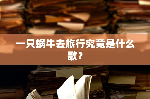一只蜗牛去旅行究竟是什么歌？