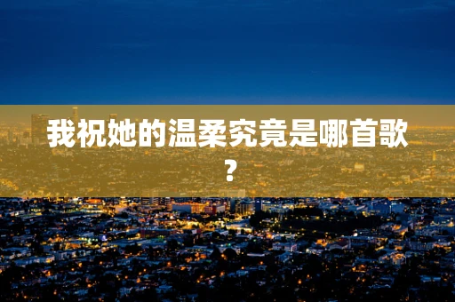 我祝她的温柔究竟是哪首歌？