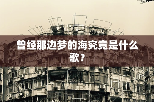 曾经那边梦的海究竟是什么歌？