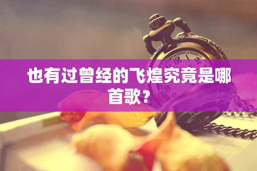 也有过曾经的飞煌究竟是哪首歌？