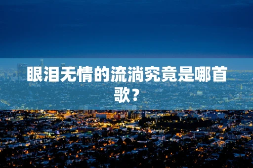 眼泪无情的流淌究竟是哪首歌？