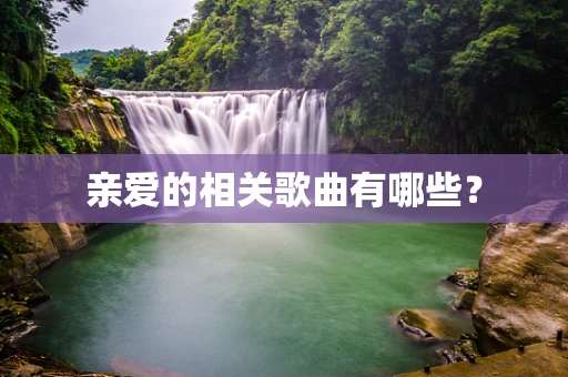 亲爱的相关歌曲有哪些？