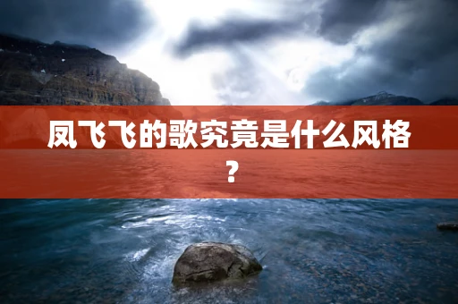 凤飞飞的歌究竟是什么风格？