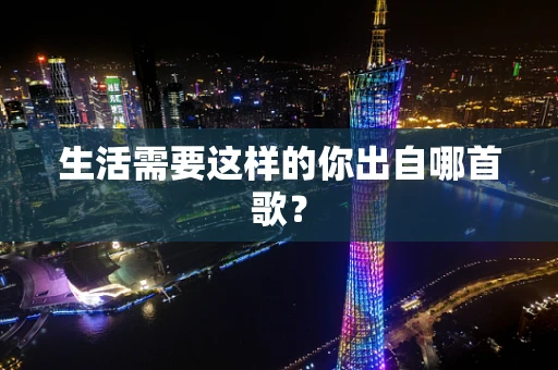 生活需要这样的你出自哪首歌？