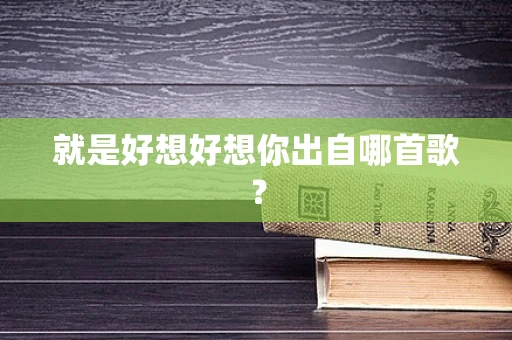 就是好想好想你出自哪首歌？