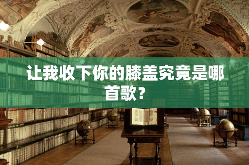 让我收下你的膝盖究竟是哪首歌？
