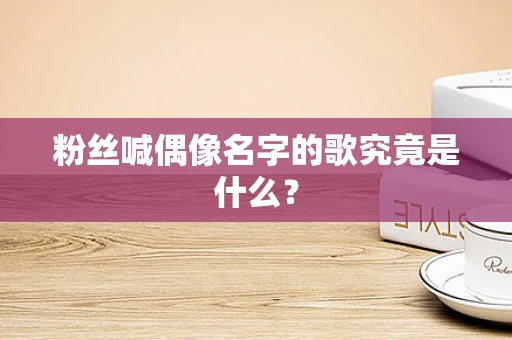 粉丝喊偶像名字的歌究竟是什么？