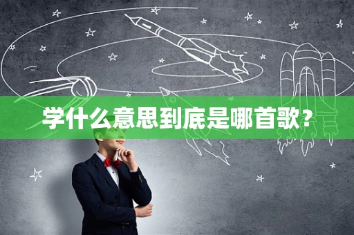 学什么意思到底是哪首歌？