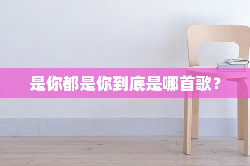 是你都是你到底是哪首歌？