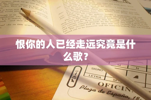 恨你的人已经走远究竟是什么歌？