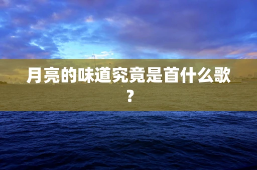 月亮的味道究竟是首什么歌？