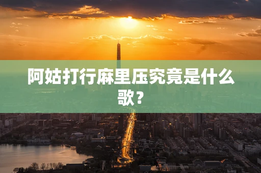 阿姑打行麻里压究竟是什么歌？