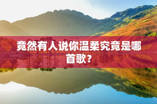 竟然有人说你温柔究竟是哪首歌？