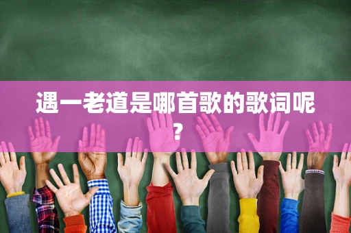 遇一老道是哪首歌的歌词呢？