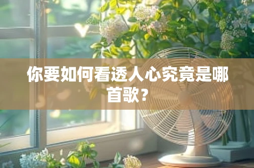 你要如何看透人心究竟是哪首歌？