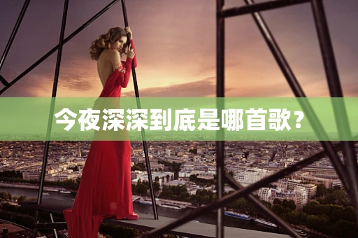 今夜深深到底是哪首歌？