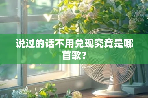 说过的话不用兑现究竟是哪首歌？