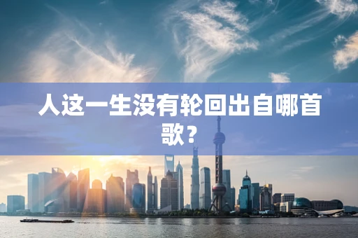 人这一生没有轮回出自哪首歌？