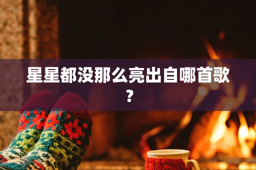 星星都没那么亮出自哪首歌？