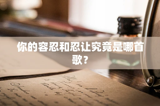 你的容忍和忍让究竟是哪首歌？