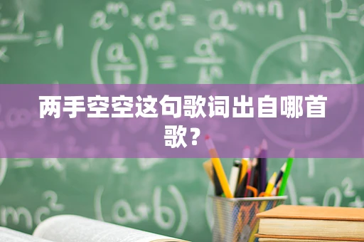 两手空空这句歌词出自哪首歌？