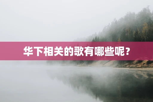 华下相关的歌有哪些呢？