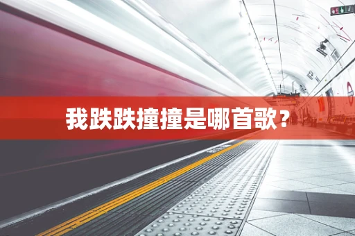 我跌跌撞撞是哪首歌？