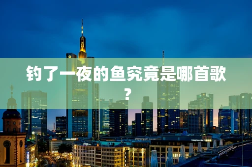 钓了一夜的鱼究竟是哪首歌？