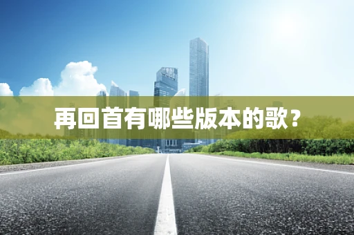 再回首有哪些版本的歌？