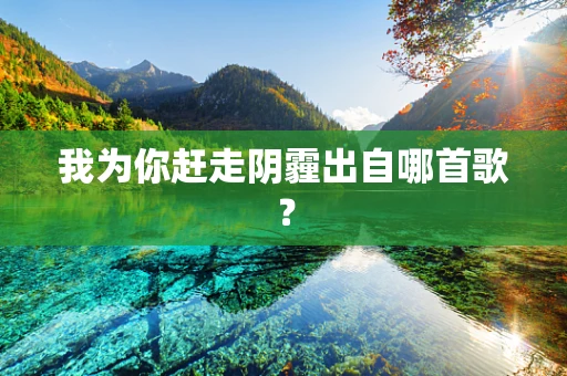 我为你赶走阴霾出自哪首歌？