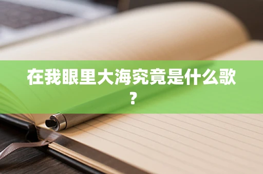 在我眼里大海究竟是什么歌？