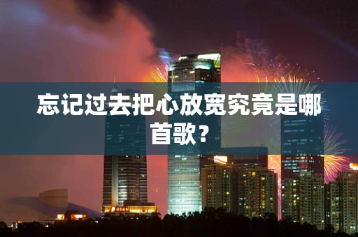 忘记过去把心放宽究竟是哪首歌？
