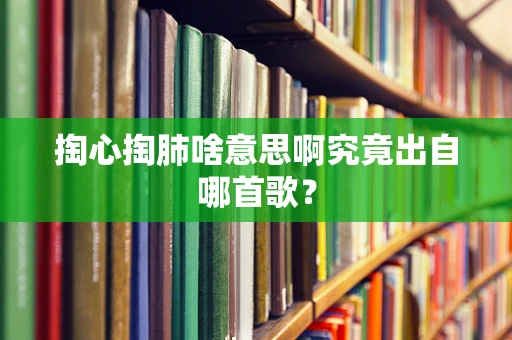 掏心掏肺啥意思啊究竟出自哪首歌？