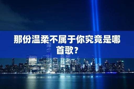 那份温柔不属于你究竟是哪首歌？