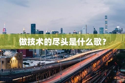 做技术的尽头是什么歌？