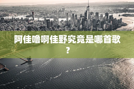 阿佳噜啊佳野究竟是哪首歌？
