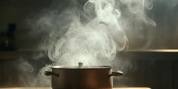 锅里冒出袅袅白烟出自哪首歌？