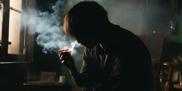 拼命的抽烟这句歌词出自哪首歌？