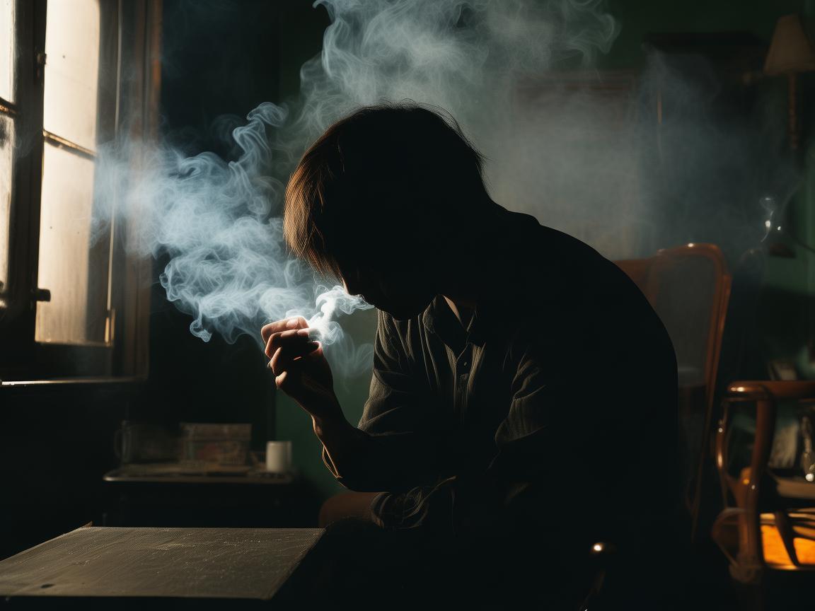 拼命的抽烟这句歌词出自哪首歌？